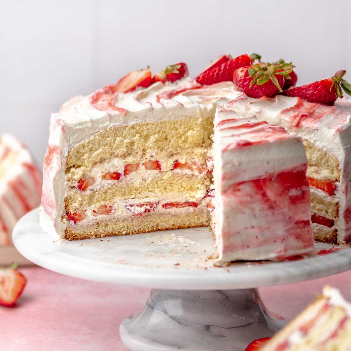 Strawberry Shortcake Cake