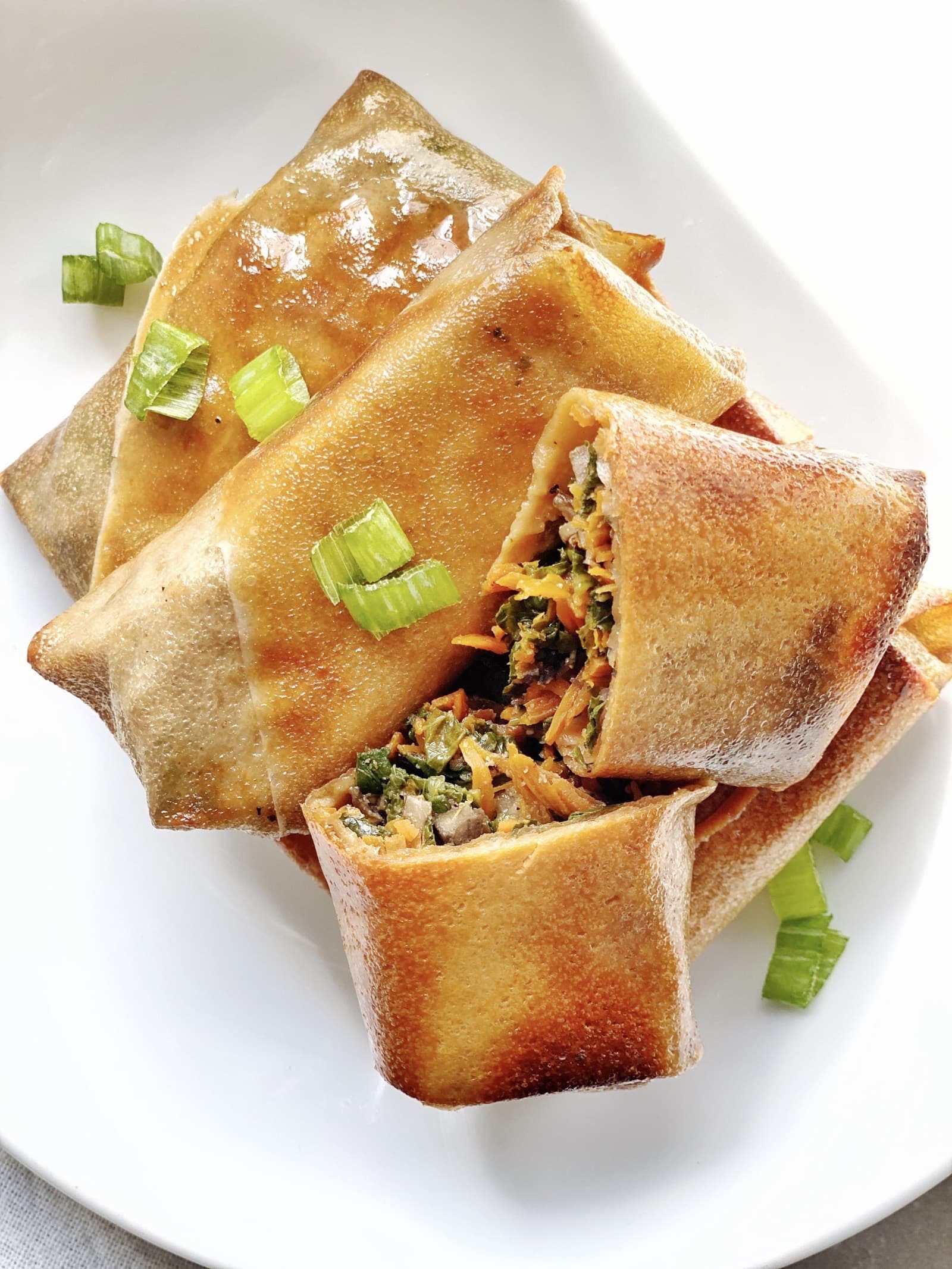 Gluten-Free Vegetable Spring Rolls (Baked + Vegan)