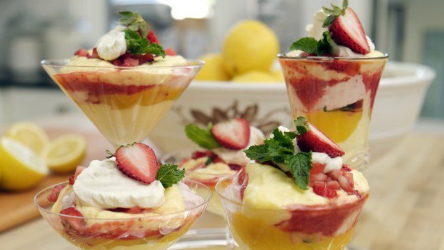 Strawberry Fool with Lemon Curd Recipe - ZoëBakes
