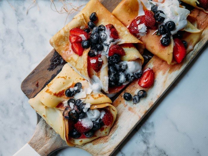 Mixed Berry Crepes