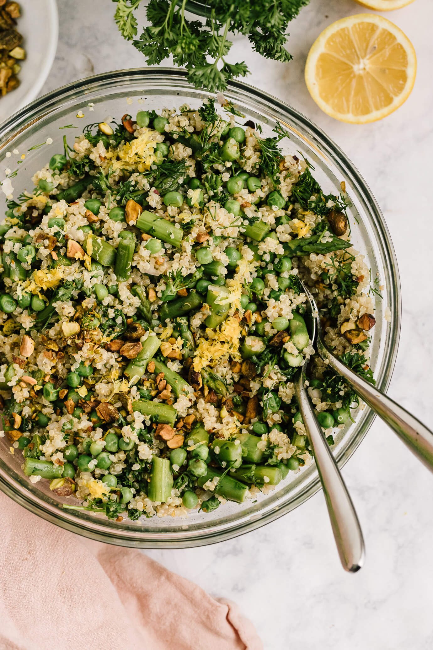 Spring Quinoa Salad with Asparagus and Peas
