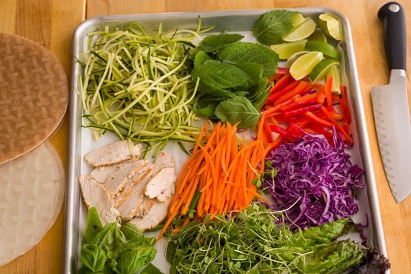 Fresh Vegetable Spring Rolls with Peanut Sauce – A Foodcentric Life