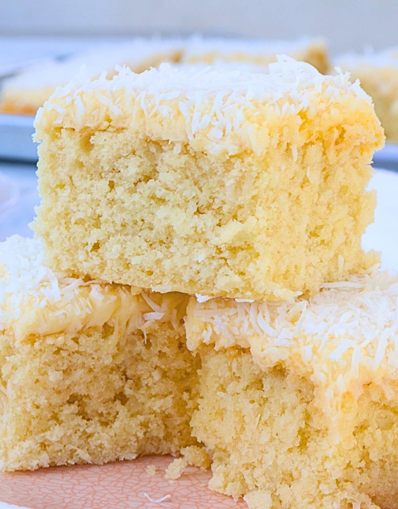 Moist Coconut Sheet Cake