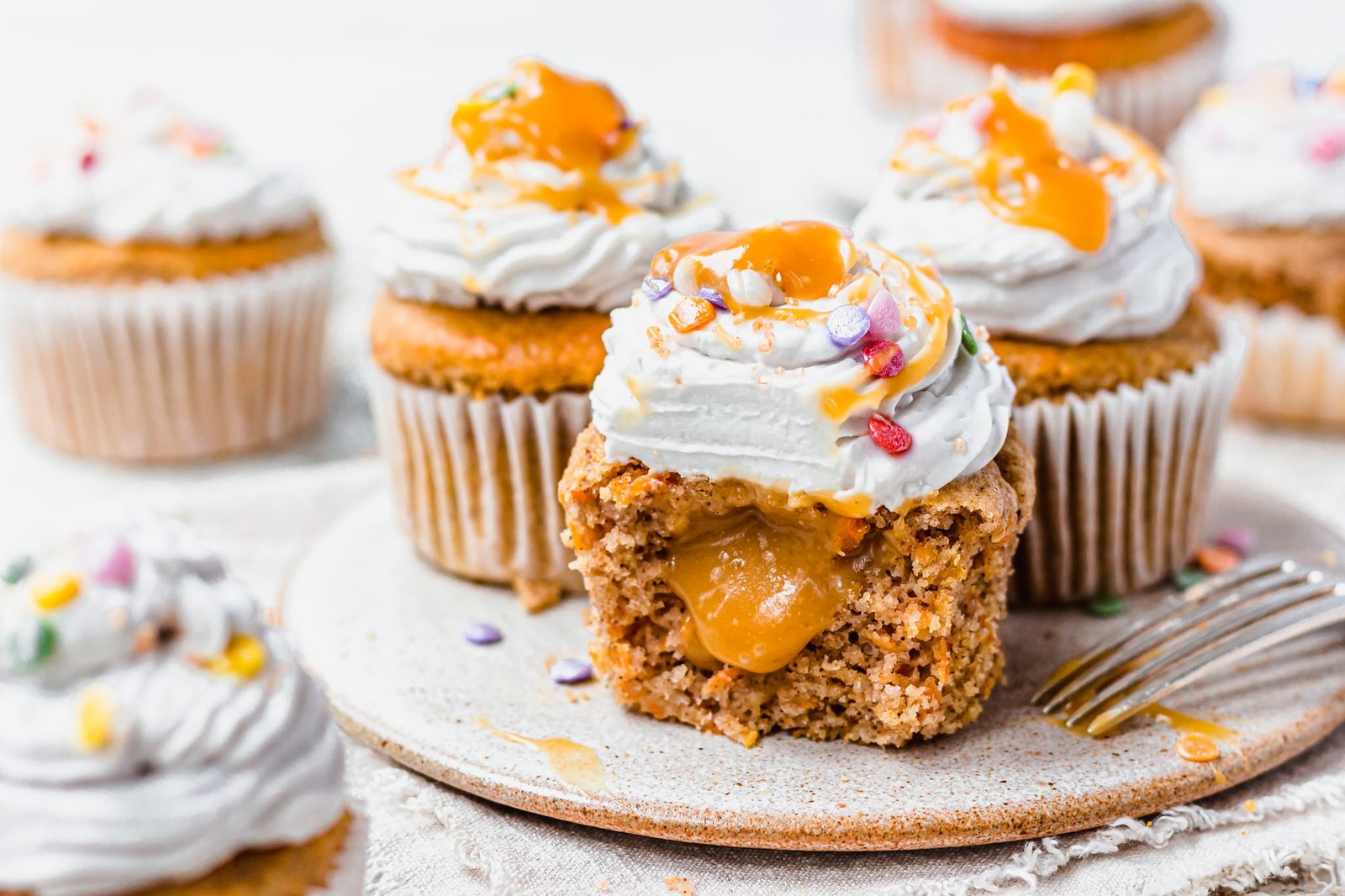 Easter Carrot Cake Butterscotch Cupcakes (Vegan GF)