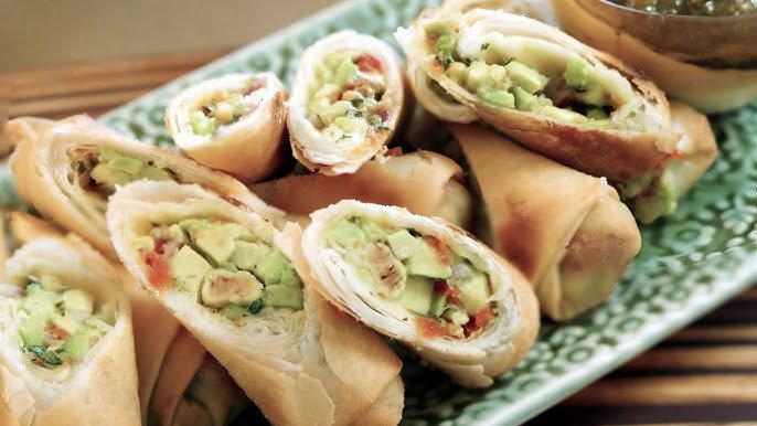 Our State On A Plate - Avocado Spring Rolls with a Cashew Tamarind