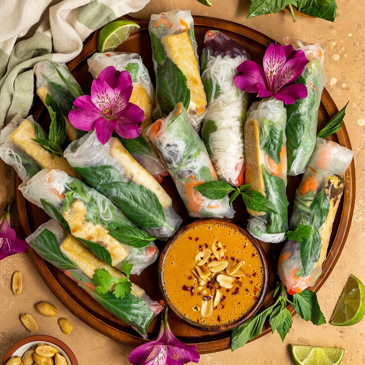 Vegan Fresh Tofu Spring Rolls