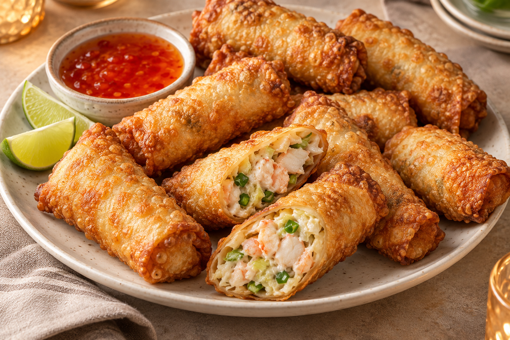 Crab and Cream Cheese Egg Rolls