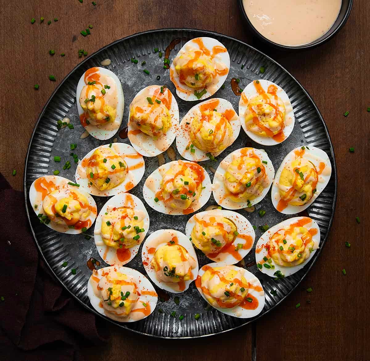 Bang Bang Deviled Eggs