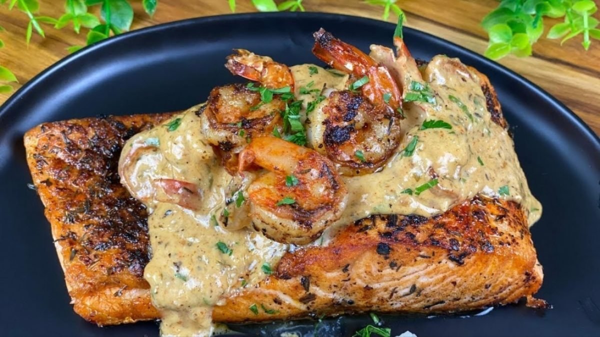 Best Blackened Salmon With Sautéed Shrimp - DIY Joy