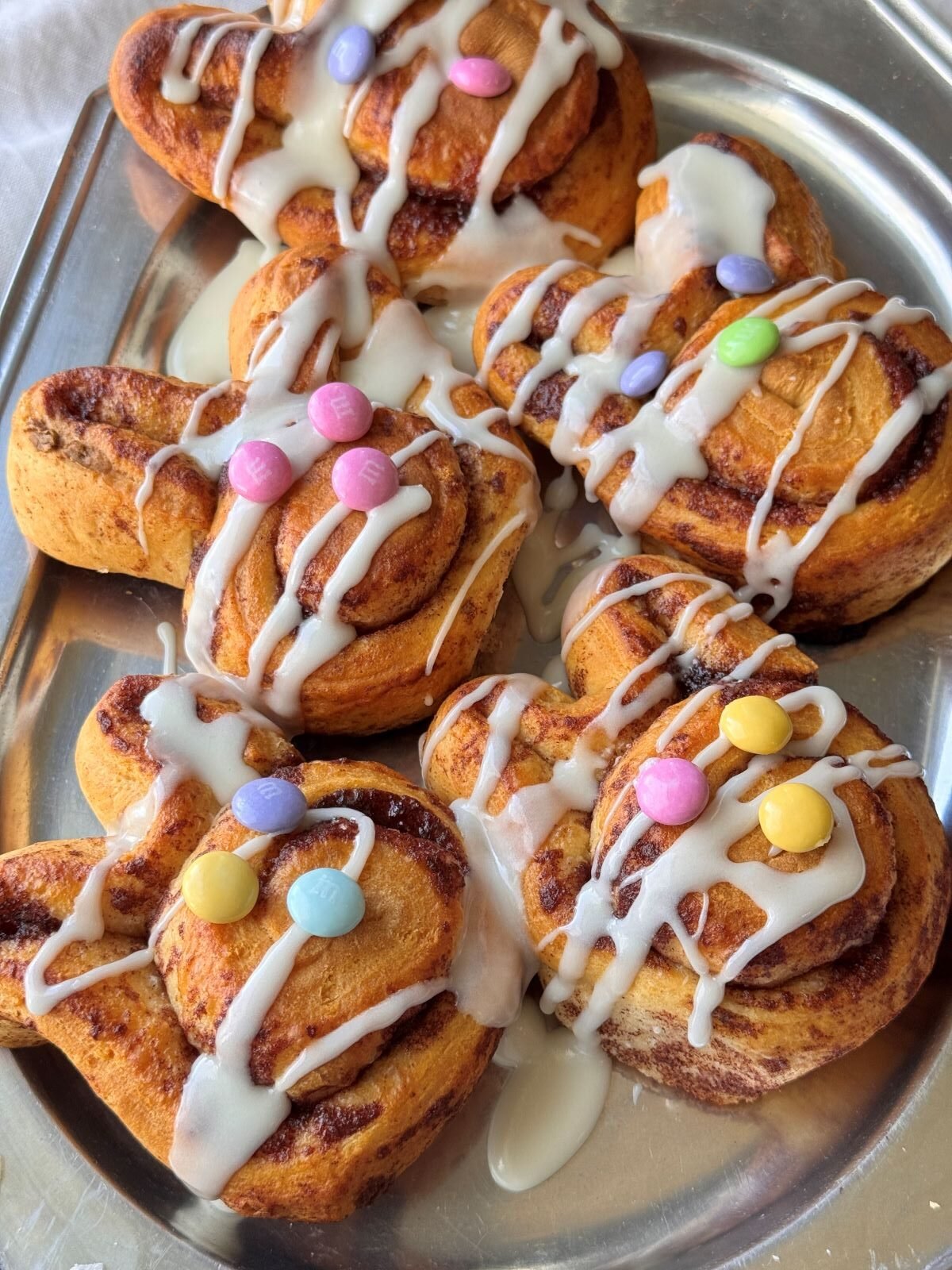 Easter Bunny Cinnamon Rolls