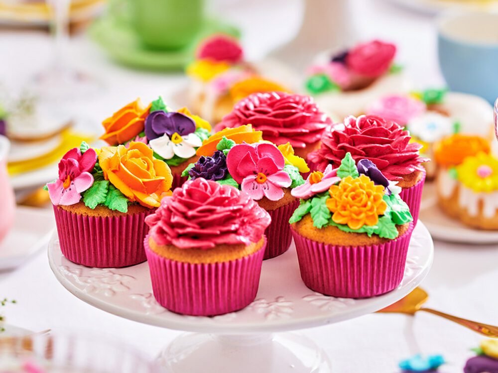 Buttercream flower cupcakes