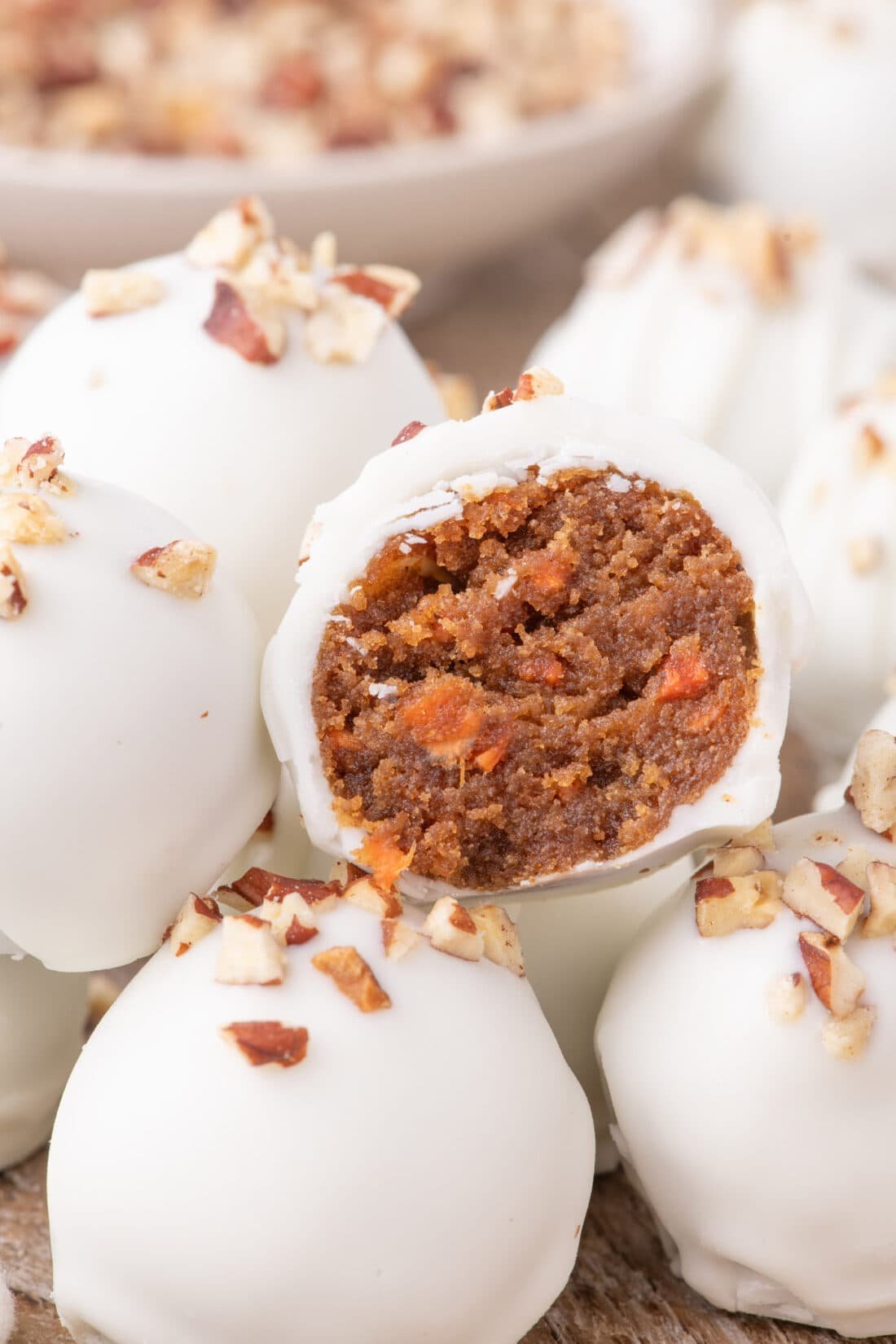 Carrot Cake Truffles - Amanda's Cookin' - Cake & Cupcakes