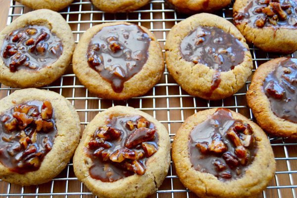 Kentucky Derby Cookies: Pecan Shortbread Thumbprints filled with Bourbon &  Chocolate