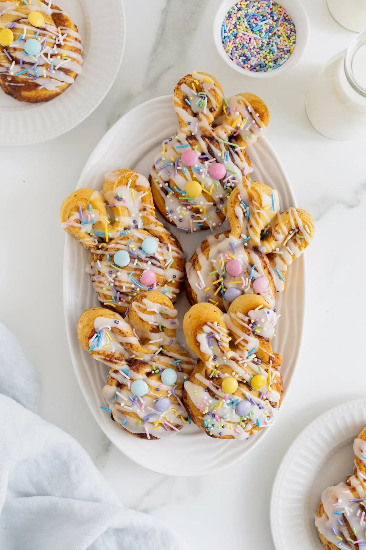 Easter Bunny Cinnamon Rolls