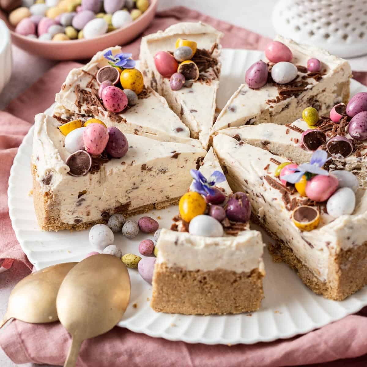 Easter No-Bake Mini Egg Cheesecake Recipe
