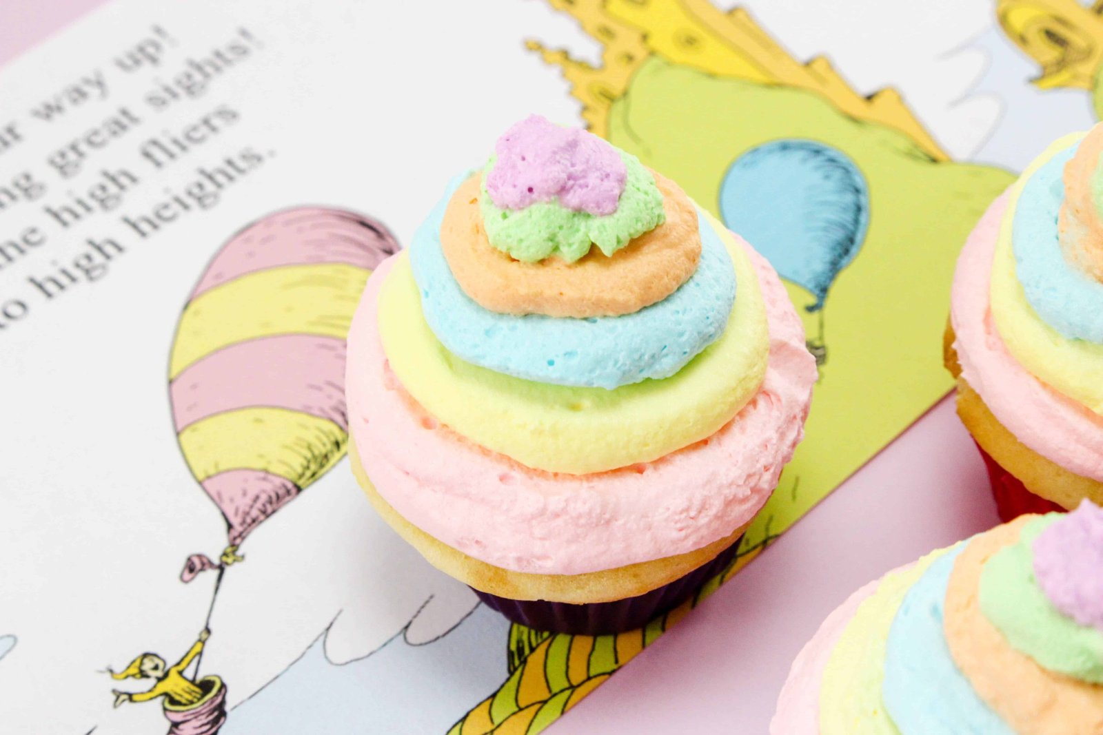 Oh the Places You'll Go Cupcakes Recipe - Dr. Seuss Inspired