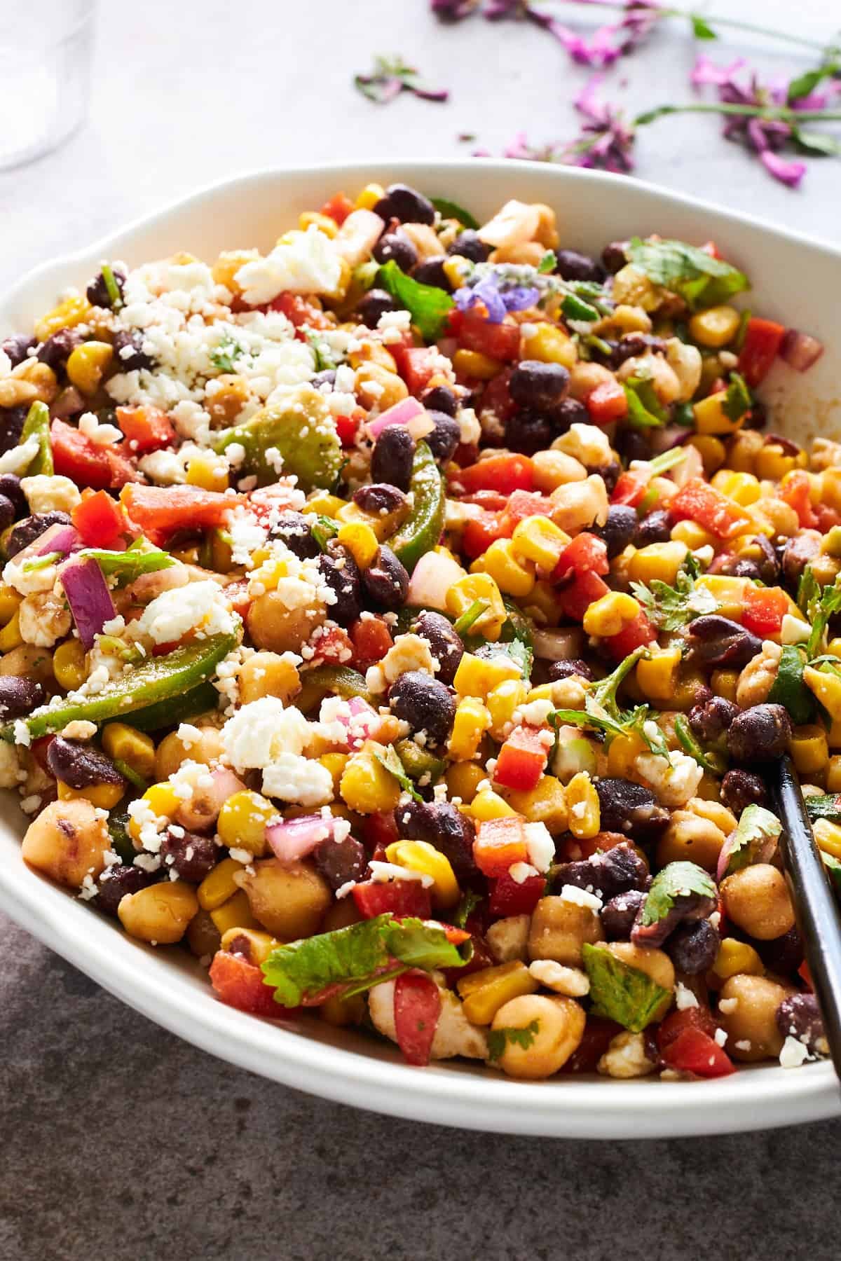 Black Bean and Corn Salad with Sweet and Spicy Dressing