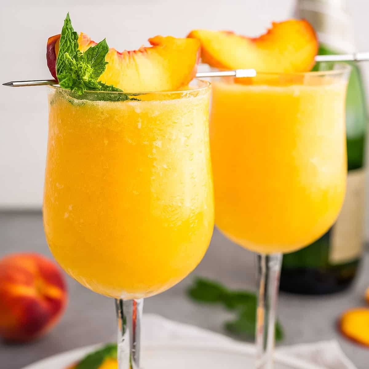 Frozen Peach Bellini