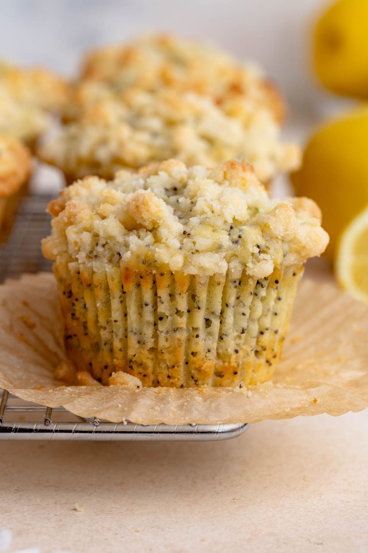 Lemon Poppy Seed Muffins with Lemon Streusel