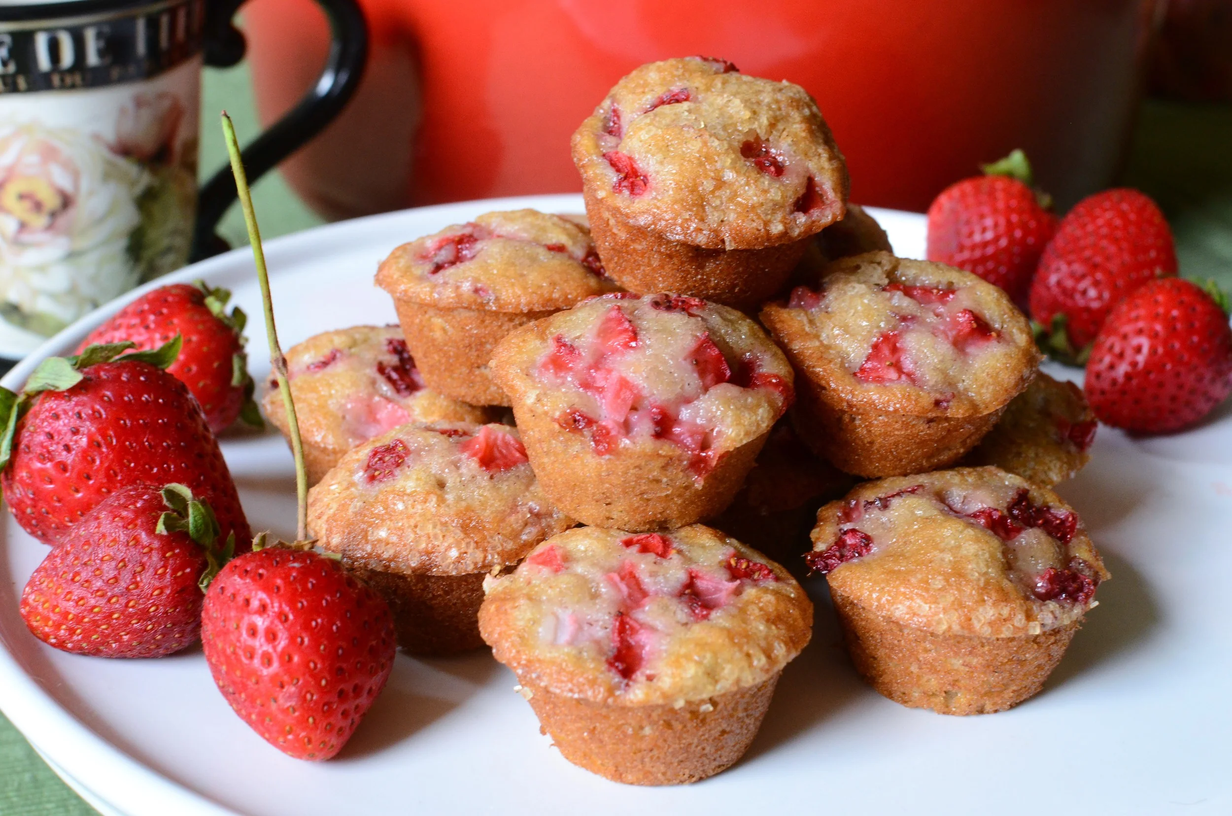 Mini Strawberry Banana Muffins — ButterYum — a tasty little food blog