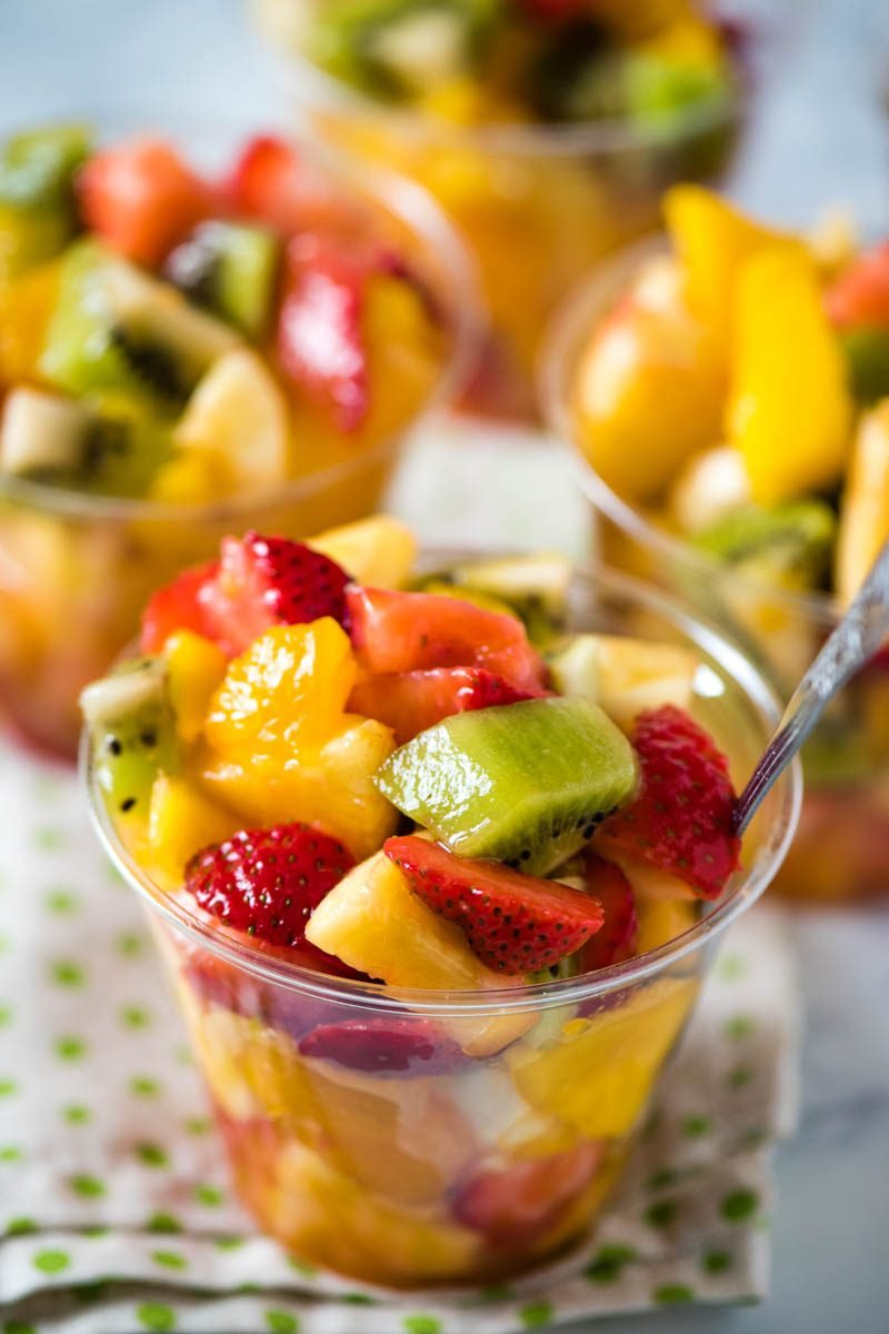 Homemade Tropical Fruit Cups