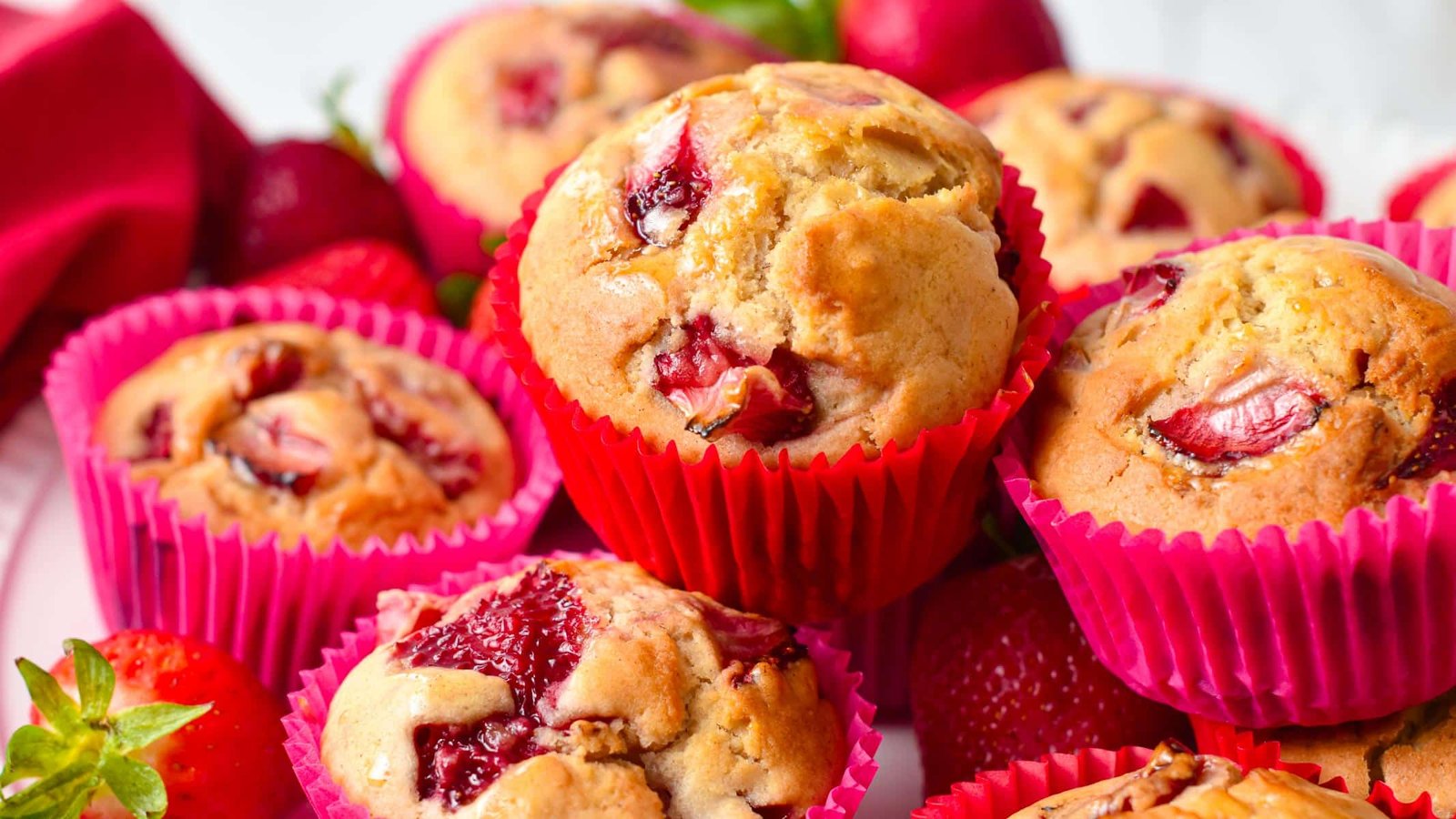 Vegan Strawberry Muffins