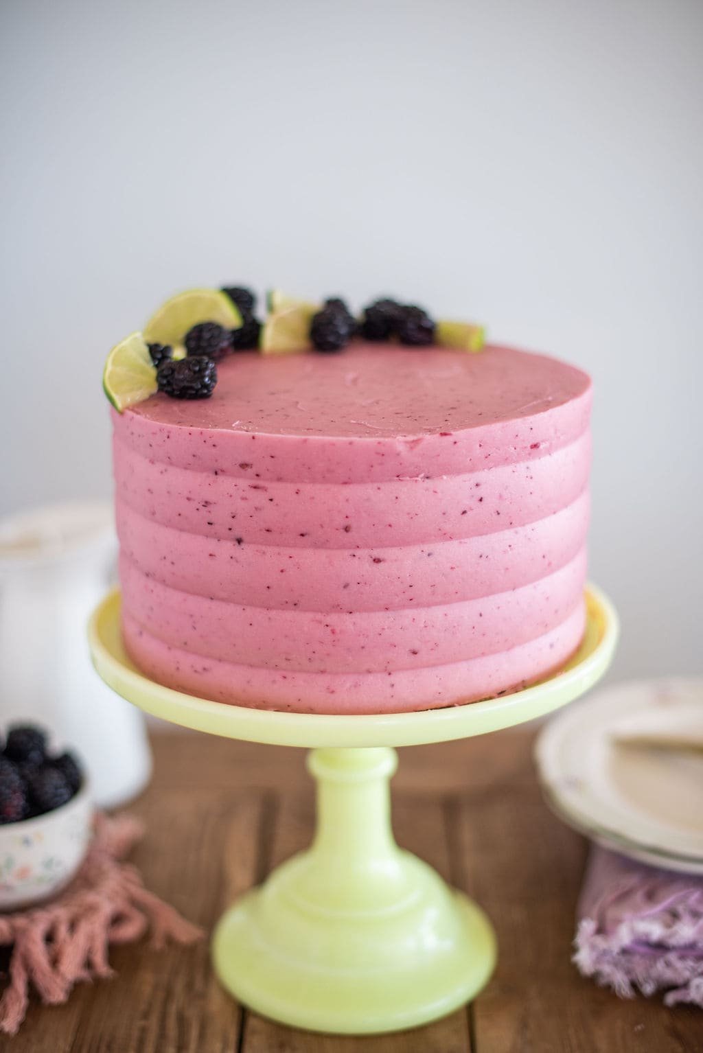 Light and Fluffy Blackberry Lime Italian Soda Cake - Cake by Courtney
