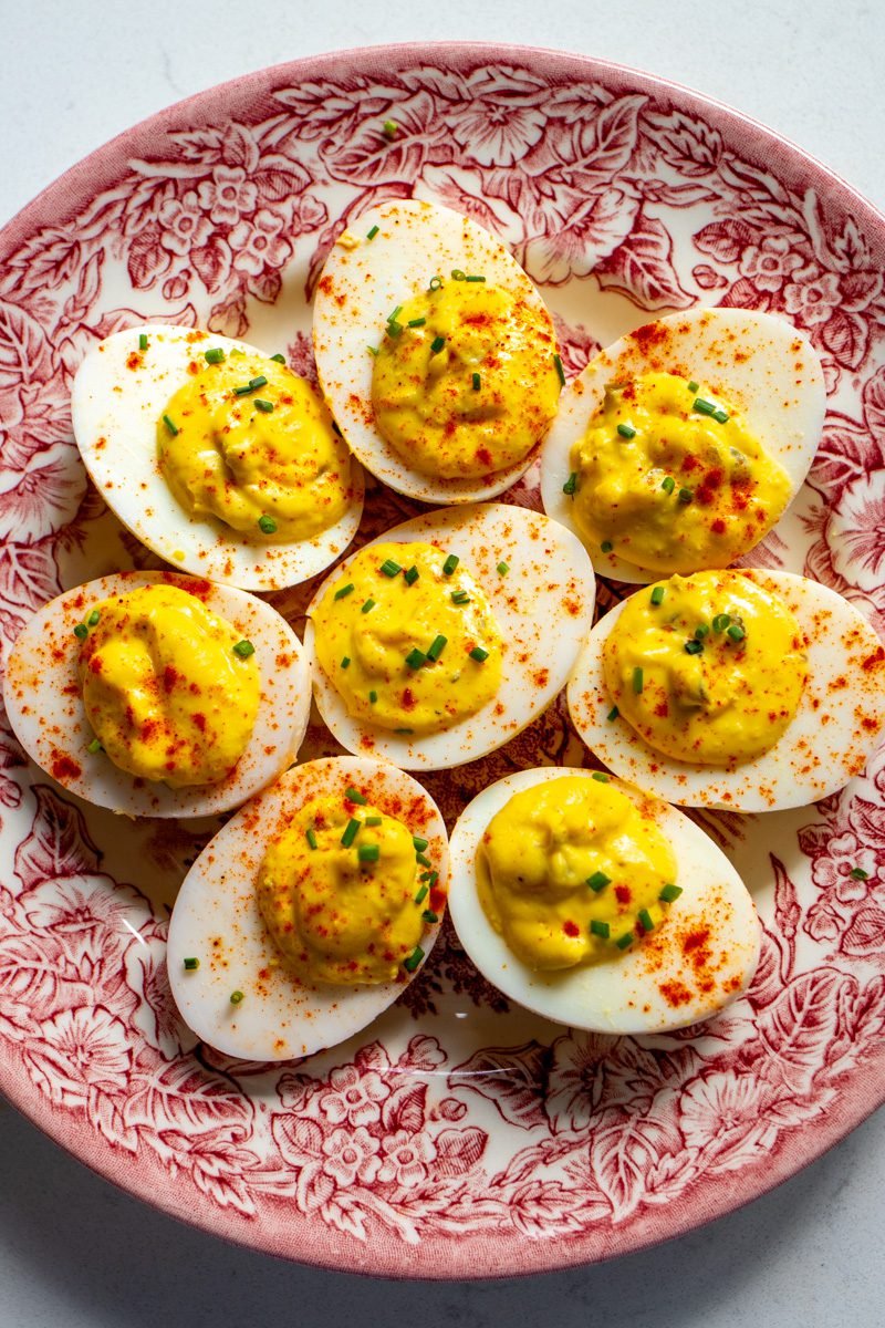 Easy Classic Southern Deviled Eggs with Relish - Grilled Cheese Social