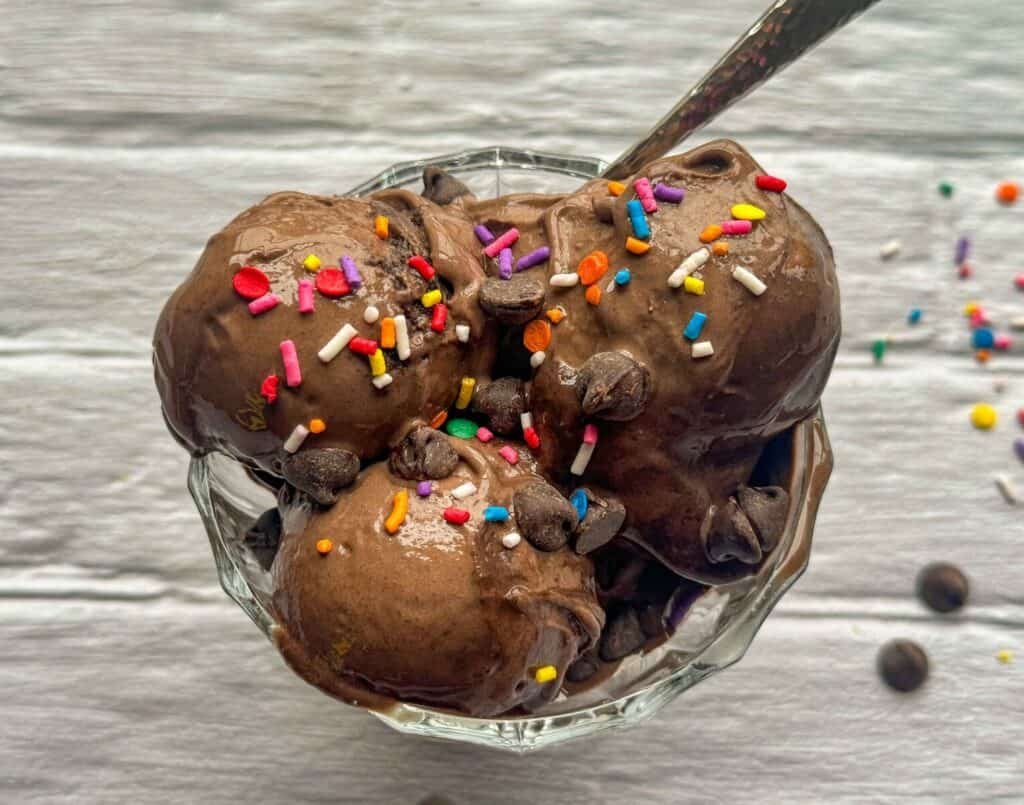 Decadent Chocolate Protein Ice Cream (56g Protein!) - The Sweet, Simple  Things