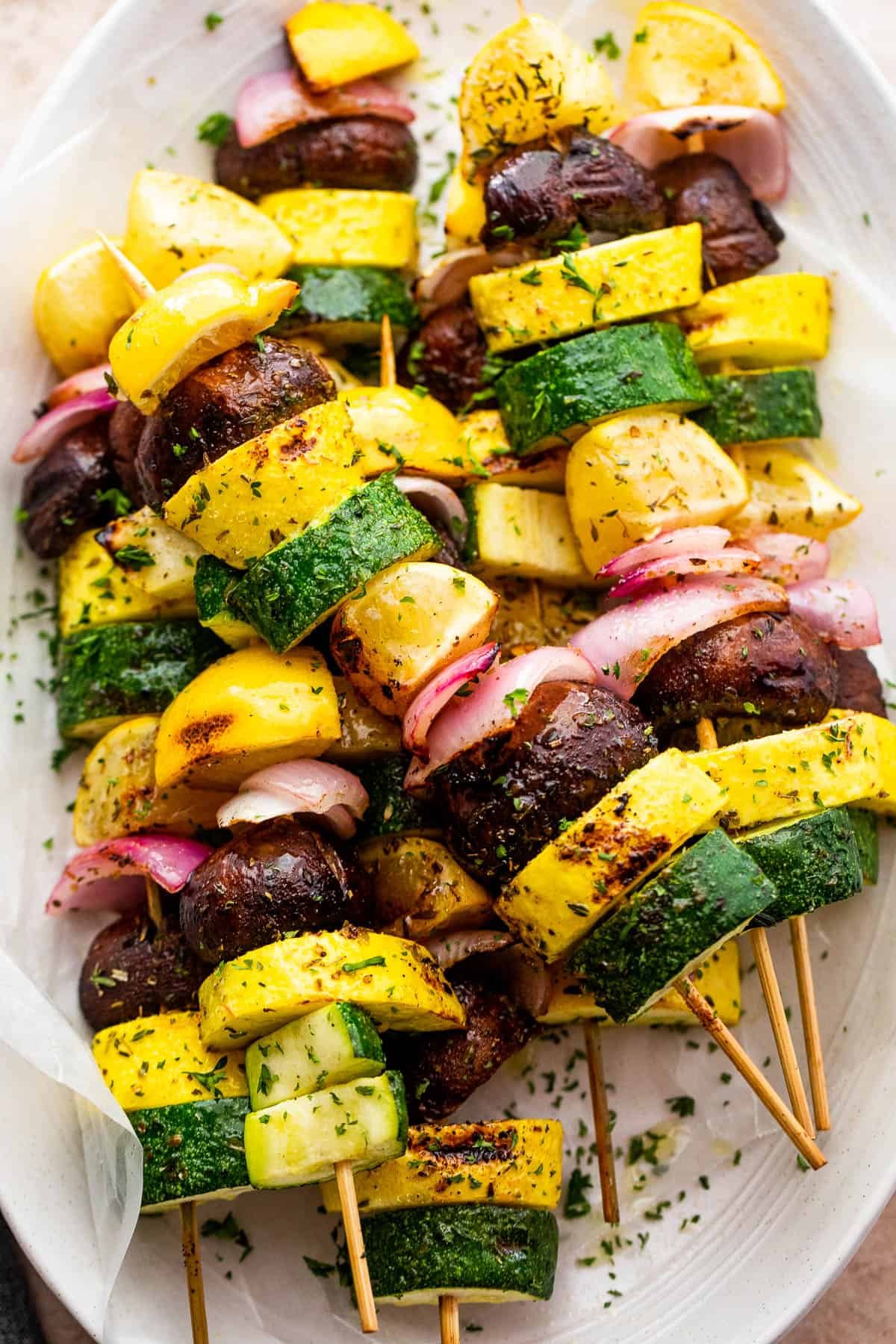 Grilled Summer Squash Kebabs