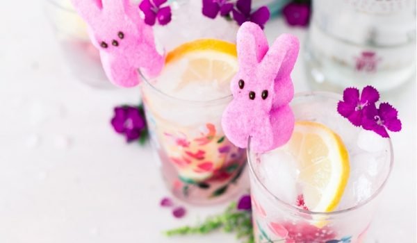 Peeps Raspberry Lemonade Cocktail ⋆ Sugar, Spice and Glitter