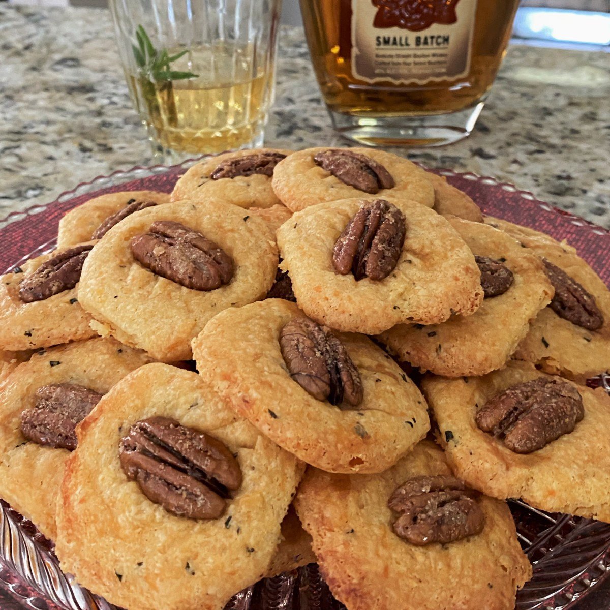Kentucky Bourbon Pecan & Cheese Biscuits | Comfort du Jour