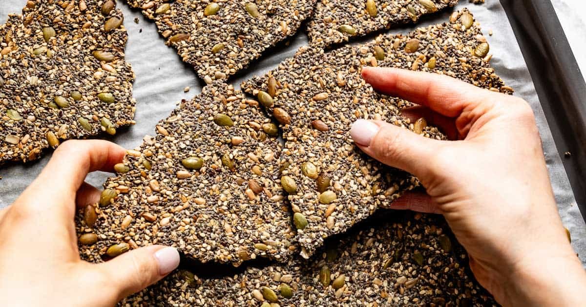 Seed Crackers Recipe (GF, Protein-Packed, Vegan & Keto)