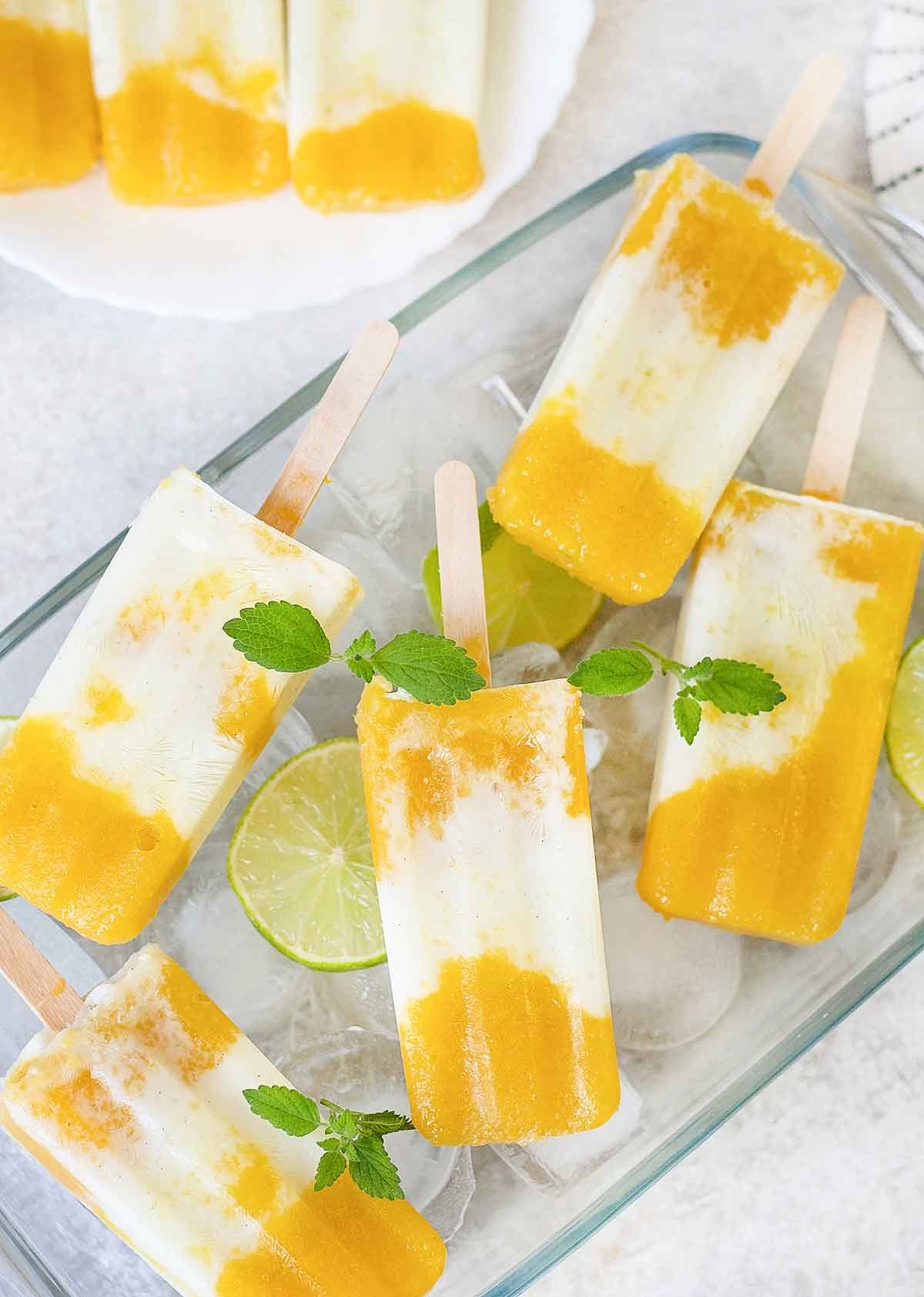 Creamy Tropical Popsicles - Healthy Life Trainer
