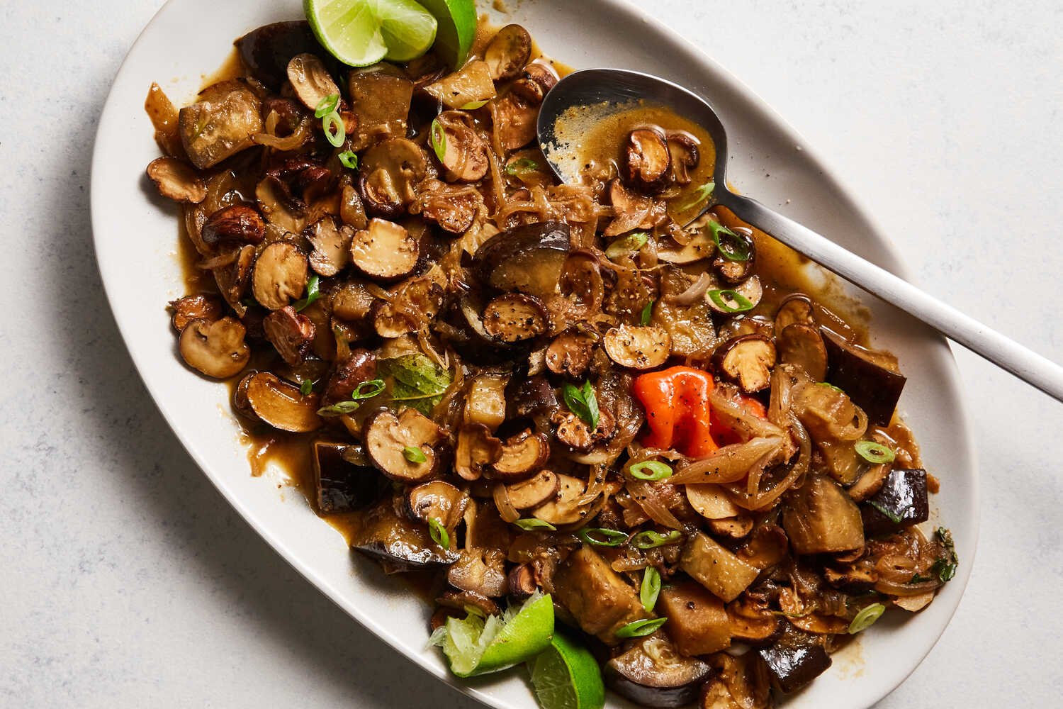Mushroom and Eggplant Yassa Recipe