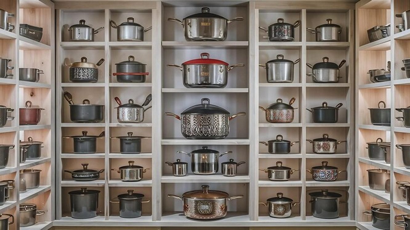 How to organize pots and pans