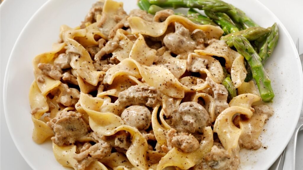 One Pot Beef Stroganoff Step 2.