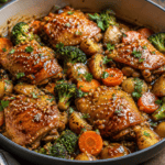One Pot Honey Garlic Chicken and Vegetables Recipe