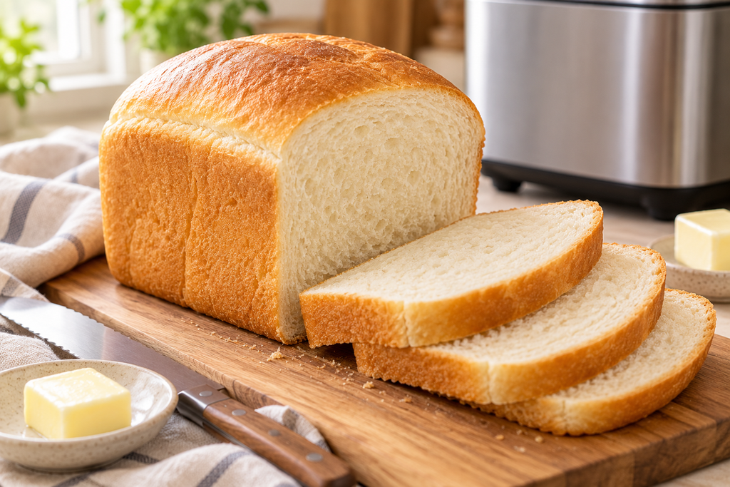 Soft White Bread Machine Loaf