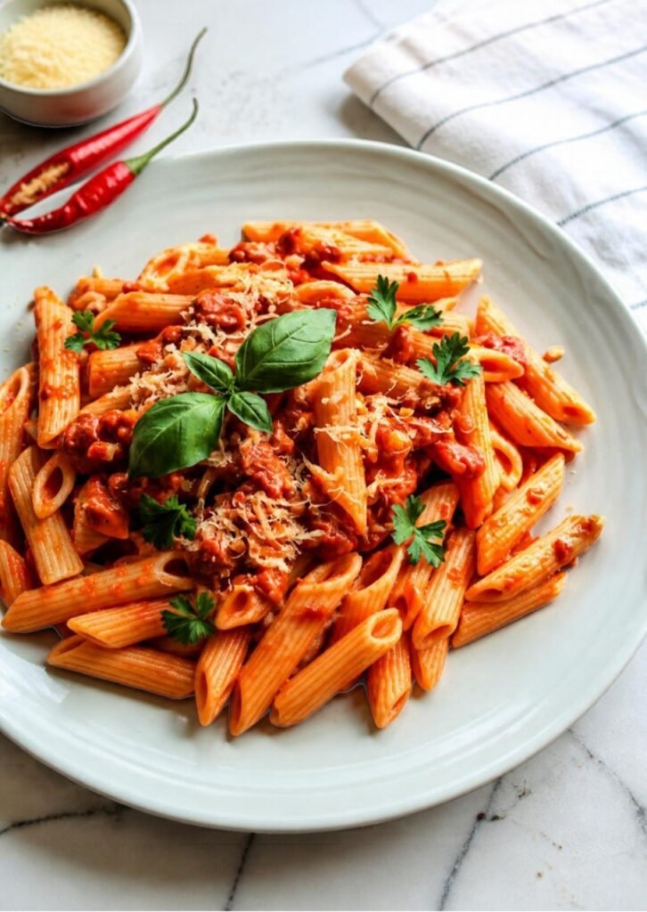 One Pot Creamy Tomato Basil Pasta